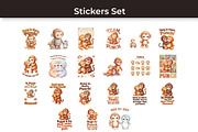 2-in-1 Punch Baby Monkey Clipart, an Animal Illustration by InkyQueenArt (Thumbnail 7 of 8)