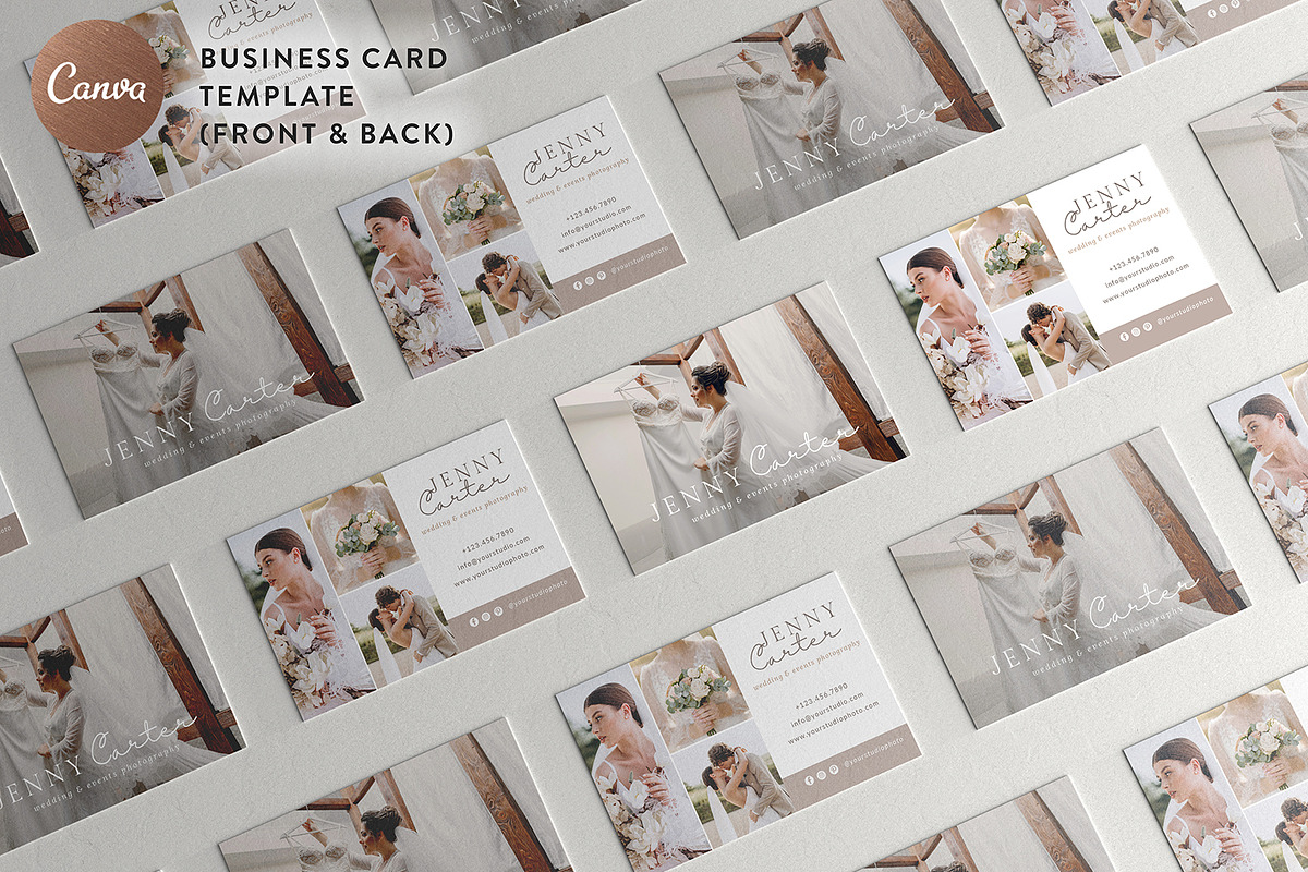 Business Card Template BC010, a Business Card Template by Bellenity Design (Photo 1 of 3)
