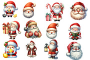 Adorable Santa Clipart, an Illustration by Designworld (Thumbnail 3 of 5)