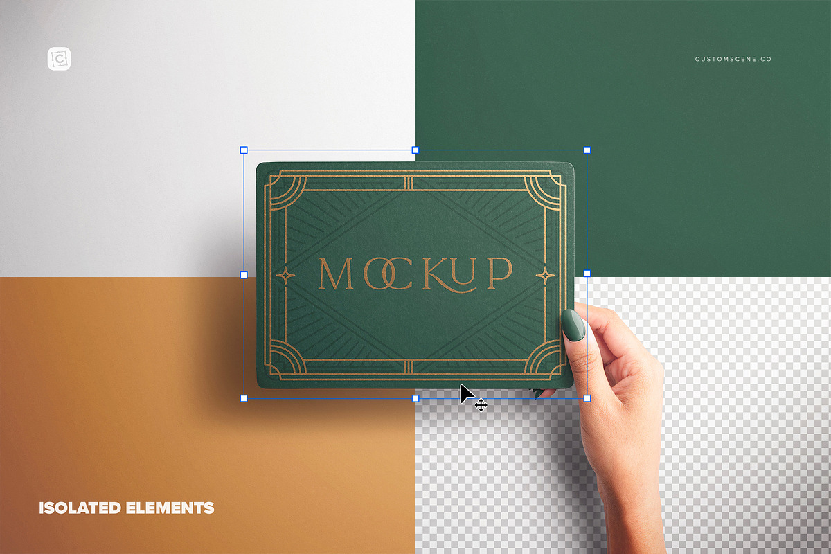 7x5in Paper Card Rounded Corners, a Mockup by Custom Scene (Photo 4 of 10)