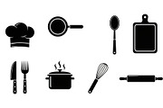 Kitchen Cooking Icon Vector Bundle, an Illustration by jahid234 (Thumbnail 6 of 51)