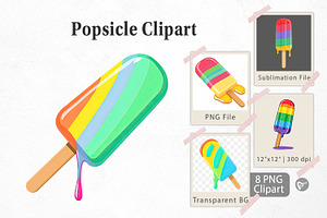 Popsicle Clipart, a Graphic by Artnoy