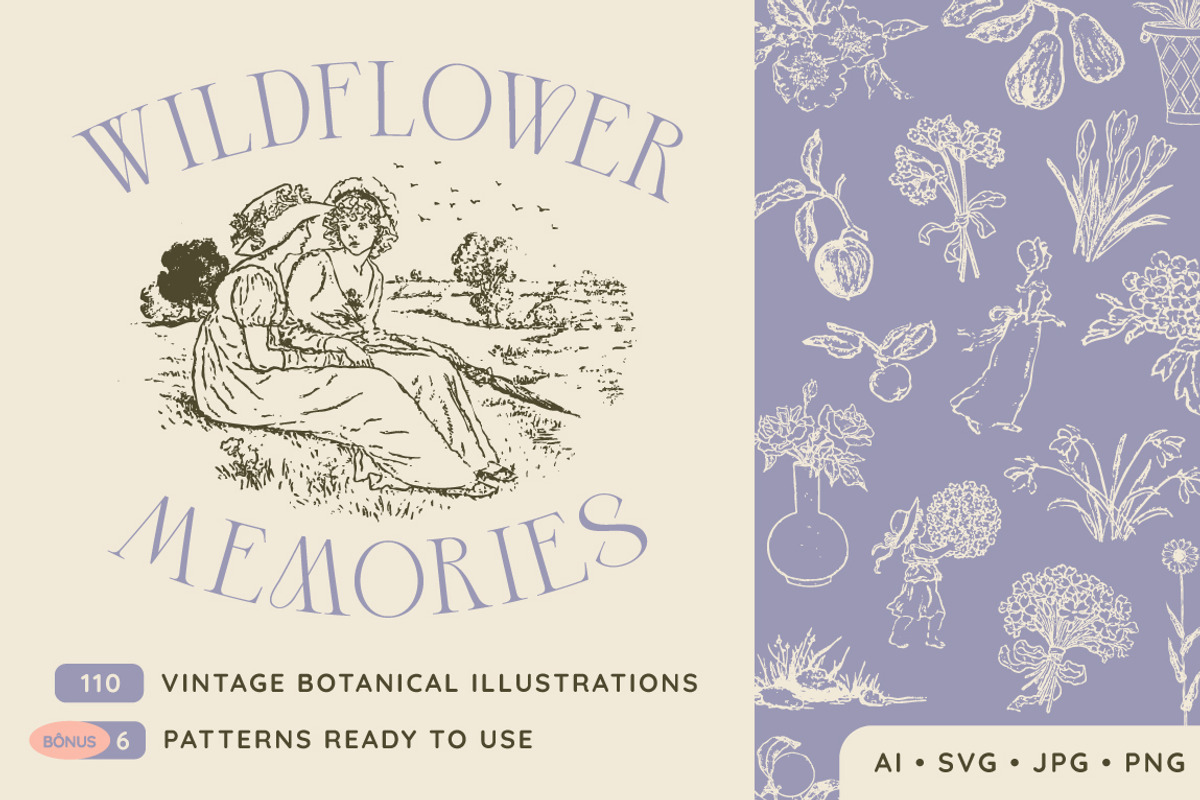 Wildflower Memories 110 Illustration, a Decorative Illustration by JuliBelushi (Photo 1 of 9)