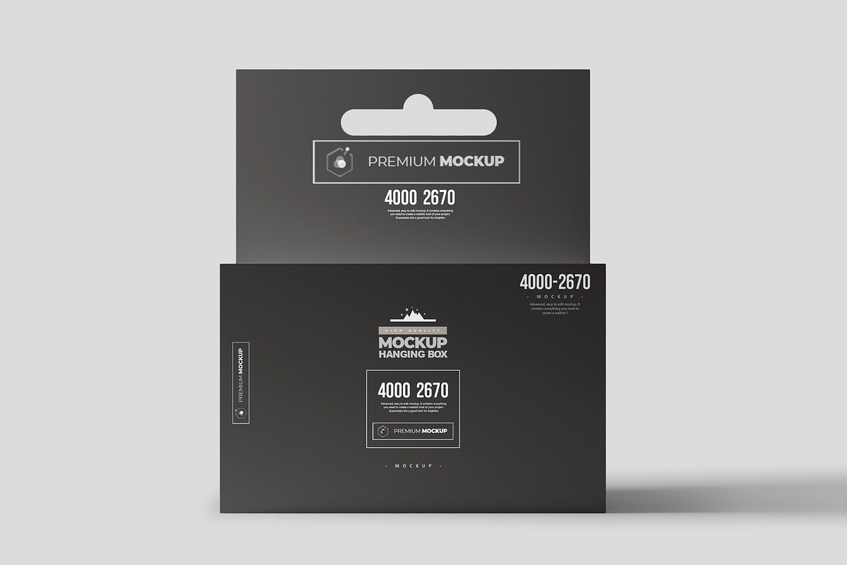Hanging Box Mock-up 1, a Packaging Mockup by Nevada63 (Photo 1 of 2)