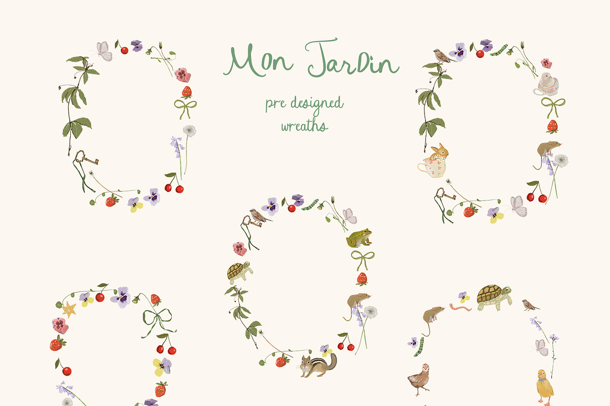 Spring Watercolor Illustrations, a Decorative Illustration by whiteheartdesign (Photo 18 of 30)