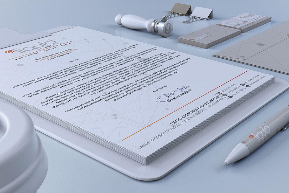 Elegant Corporate Identity, a Stationery Template by Marvel (Photo 2 of 5)