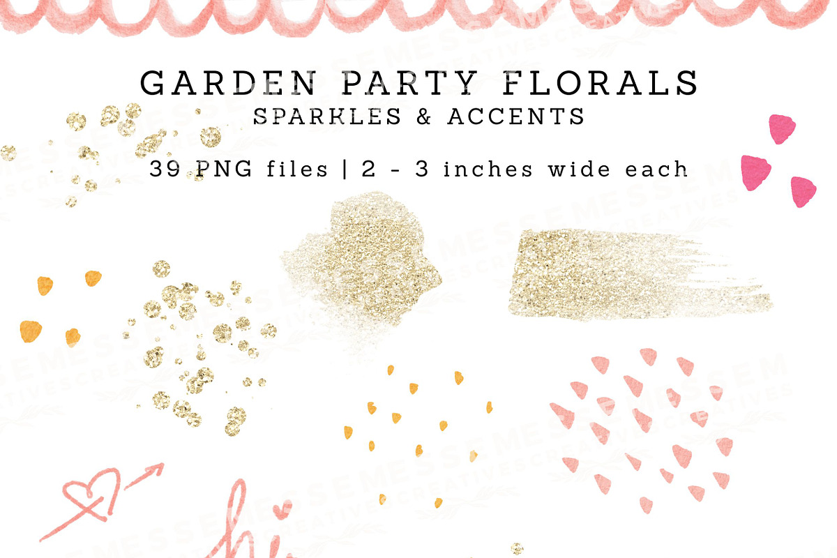 Garden Party Florals PNG Design Kit, a Decorative Illustration by Essem Creatives (Photo 7 of 11)