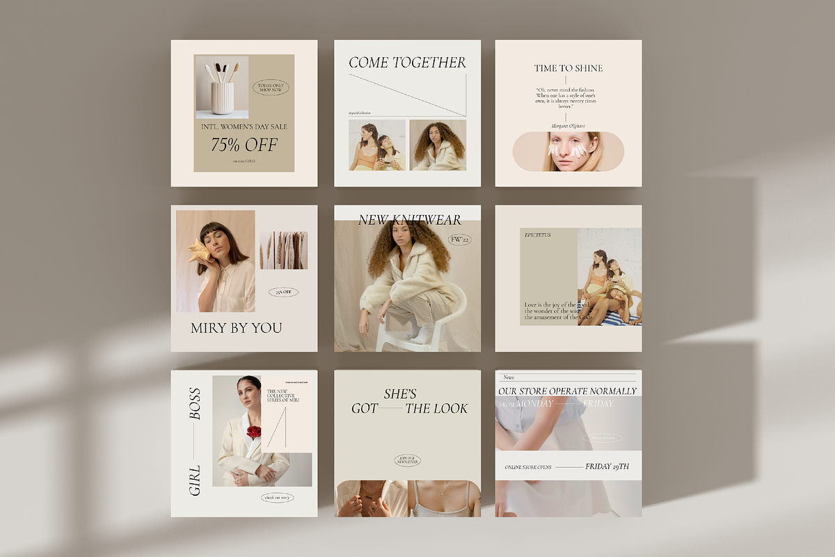Miri Social Media Pack Canva PS, a Social Media Template by Kimo Studio (Photo 3 of 12)