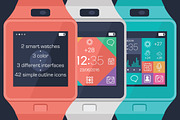 Vector smart watches & simple icons, an Icon by SunArt (Thumbnail 1 of 3)