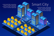 Night neon isometric city, an Object Graphic by AlexZeL (Thumbnail 7 of 9)