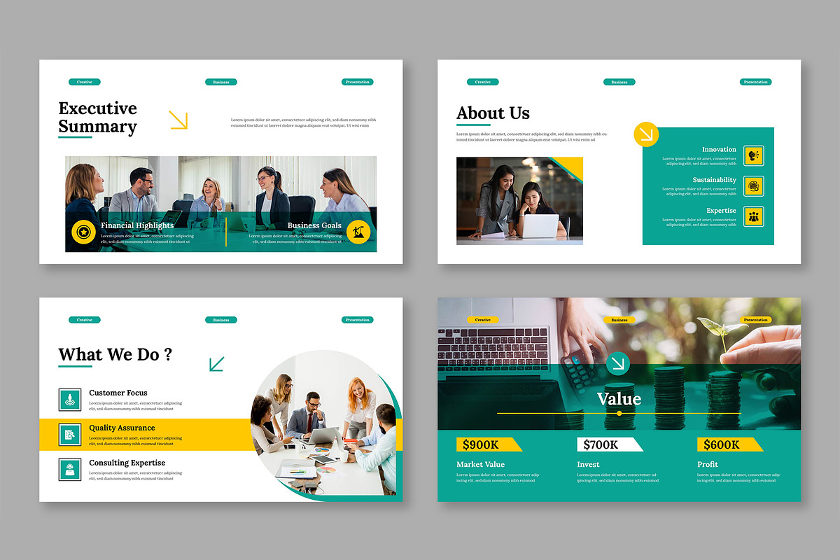 Creative Business Presentation, a Presentation Template by Mighty-Slide (Photo 3 of 6)