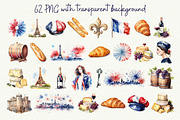French Vibes Clipart, an Object Graphic by Anna Design Studio (Thumbnail 4 of 9)