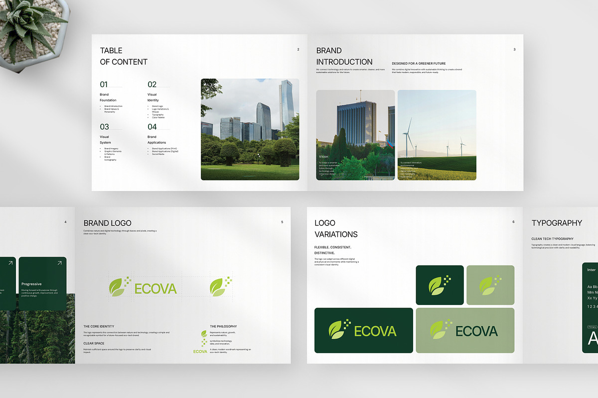 Eco Digital Brand Guideline, a Magazine Template by trabaskriya (Photo 4 of 7)