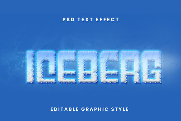 Iceberg Texture Bold Text Effect preview 2