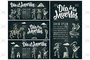 Bundle engraving mexican skeleton, an Illustration by MoreVector (Thumbnail 7 of 14)