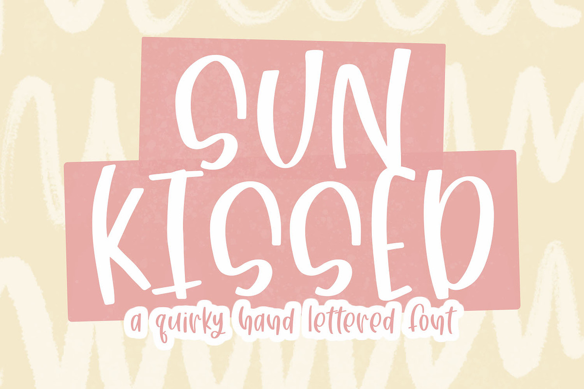 Sun Kissed Hand Lettered Font, a Font by Dansie Design (Photo 1 of 7)
