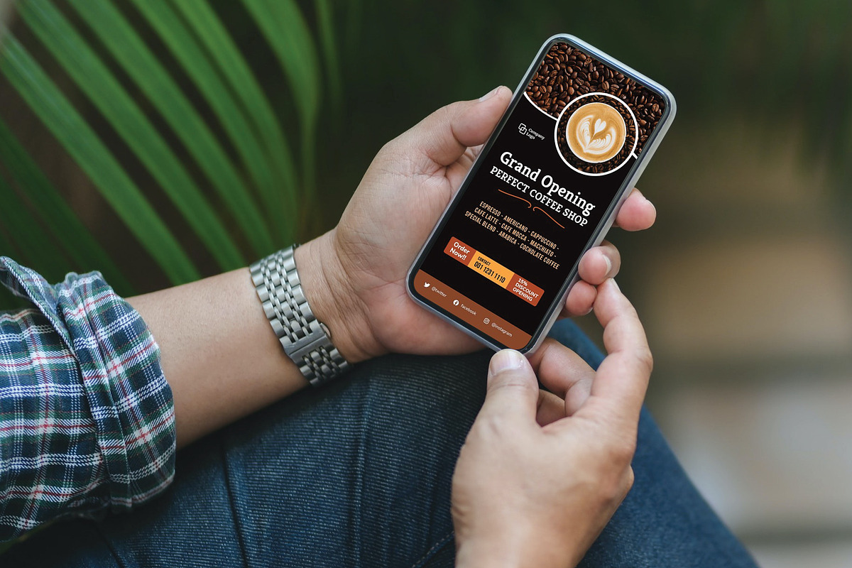 Coffee Shop Opening Story and Feed, a Social Media Template by rivatxfz (Photo 2 of 4)