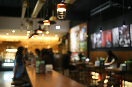 Blur restaurant background stock photo containing green and old