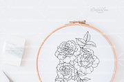Rose Flower Line Art, an Object Graphic by CaraulanStore (Thumbnail 5 of 6)