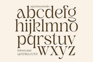 Gevenda - A Display Serif