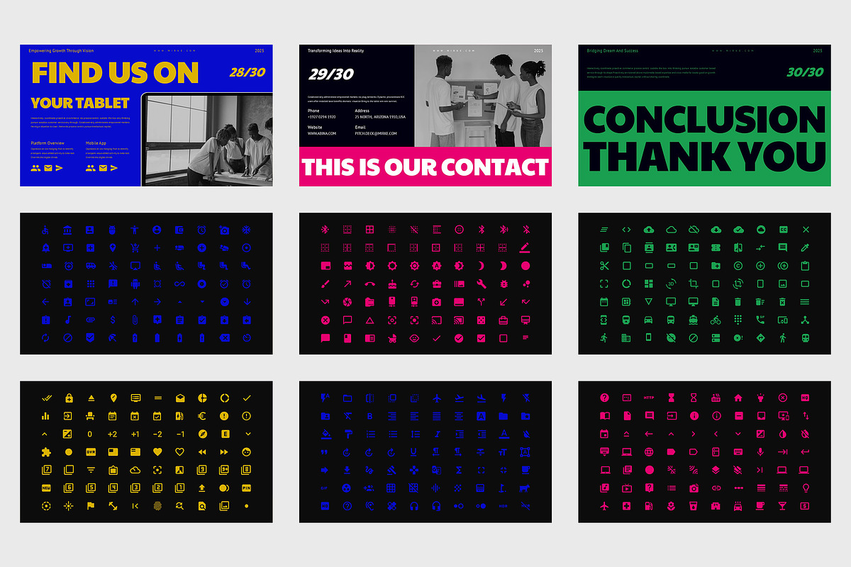Mirke : Vibrant Color Powerpoint, a Presentation Template by Punkl Camp (Photo 9 of 9)