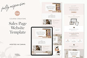 Course Sales Page Template Canva, a Landing Page Template by Tabitha Emma (Thumbnail 1 of 6)