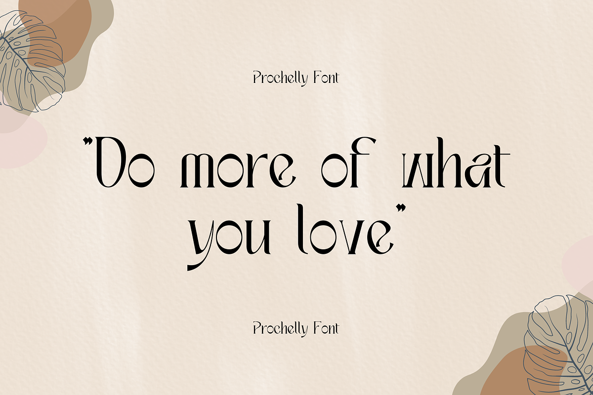 PROCHELY - Sweet Display Font, a Script Font by Sronstudio (Photo 8 of 15)