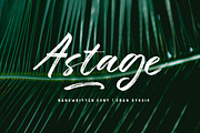 Astage Brush font, a Script Font by Franstudio (Thumbnail 1 of 5)
