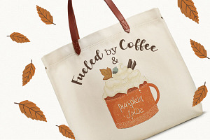 Coffee Pumpkin Spice Season Clipart