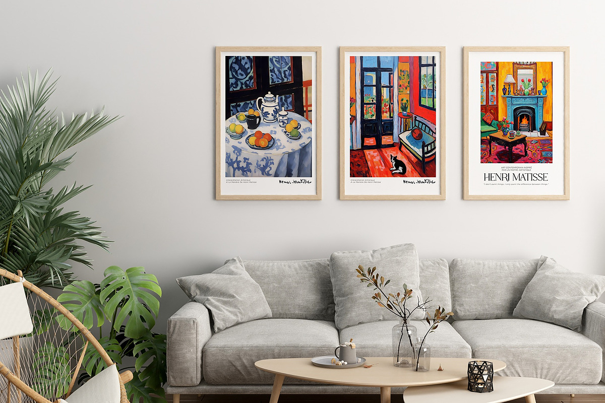 Matisse Inspired Modern Art Poster, a Decorative Illustration by Vibrand Studio (Photo 10 of 12)
