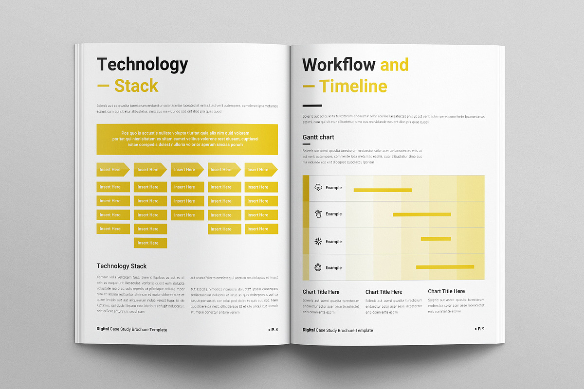 Digital Case Study Brochure Template, a Brochure Template by E-Type (Photo 4 of 7)