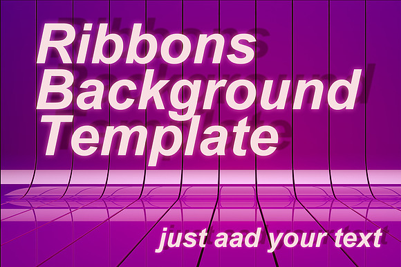 Ribbons Background Psd Template preview 3