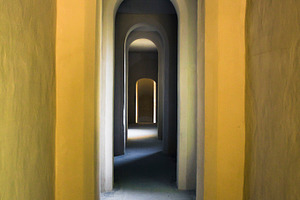 Inside stock photo containing hall and aisle