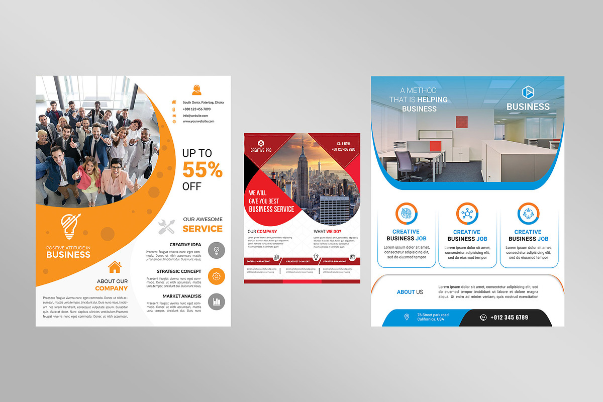 Corporate Business Flyers Bundle, a Flyer Template by Imagine Design Studio (Photo 34 of 34)