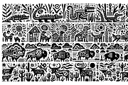 Vintage Wild Animals Folk Art, a Decorative Illustration by devastd (Thumbnail 9 of 28)