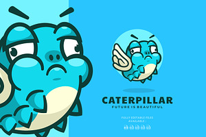 Caterpillar Cartoon Logo