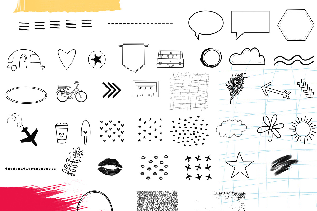Wanderlust Stamp Pack/Procreate preview 7