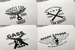 8 Retro Labels