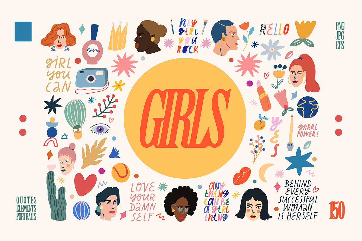 GIRLS: Quotes and Elements, an Object Graphic by Anny (Photo 1 of 14)