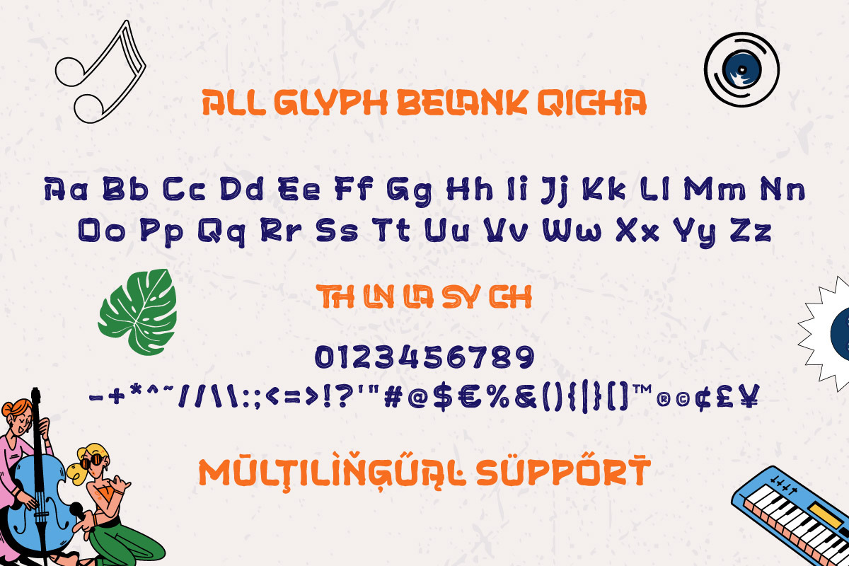 Belank Qicha - Festival Display Font, a Handwritten Font by twinstd (Photo 9 of 9)