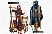Traditional Folks World Cliparts, a Person Illustration by ThatsDesignArt (Thumbnail 16 of 17)