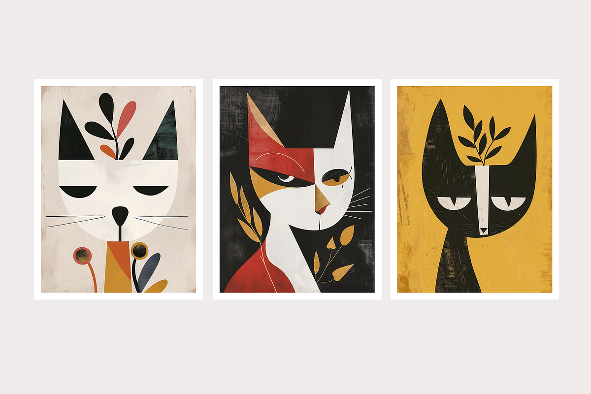 Caat Co - Whimsical Quirky Cats, an Animal Illustration by milatovar (Photo 6 of 20)