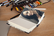 Photorealistic Sketch Book Mock-ups, a Print Template by denisespinoza (Thumbnail 3 of 6)