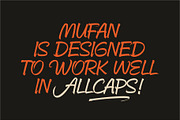 Mufan - Brush Retro Calligraphy Font, a Script Font by dexsarharryfonts (Thumbnail 7 of 11)