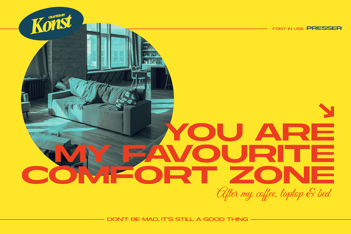 PRESSER - Extended Sans Serif Fonts, a Sans Serif Font by Konstantine Studio (Photo 8 of 13)