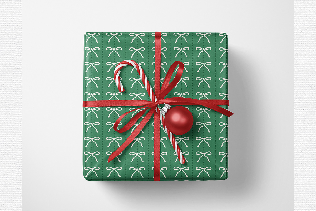 Christmas Pattern Roses & Bows, a Pattern Graphic by Schatzi Graphik (Photo 3 of 6)