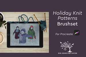 Procreate Holiday Knit Brushset