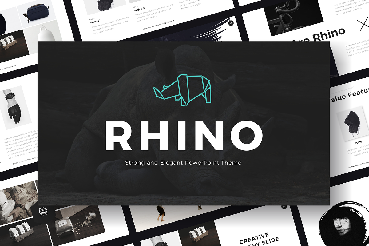 Rhino - Powerpoint Template, a Presentation Template by Mikokit (Photo 1 of 14)