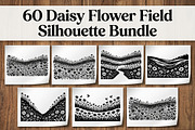 60 Daisy Flower Field Silhouette, a Seasonal Illustration by Amazin_art (Thumbnail 1 of 22)