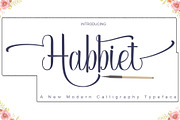 Habbiet, a Script Font by PollemSt (Thumbnail 1 of 7)